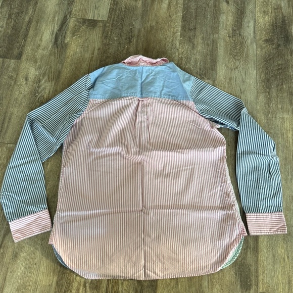 J. Crew Pastel Long Sleeve Button Up Stripe Shirt - Picture 3 of 9